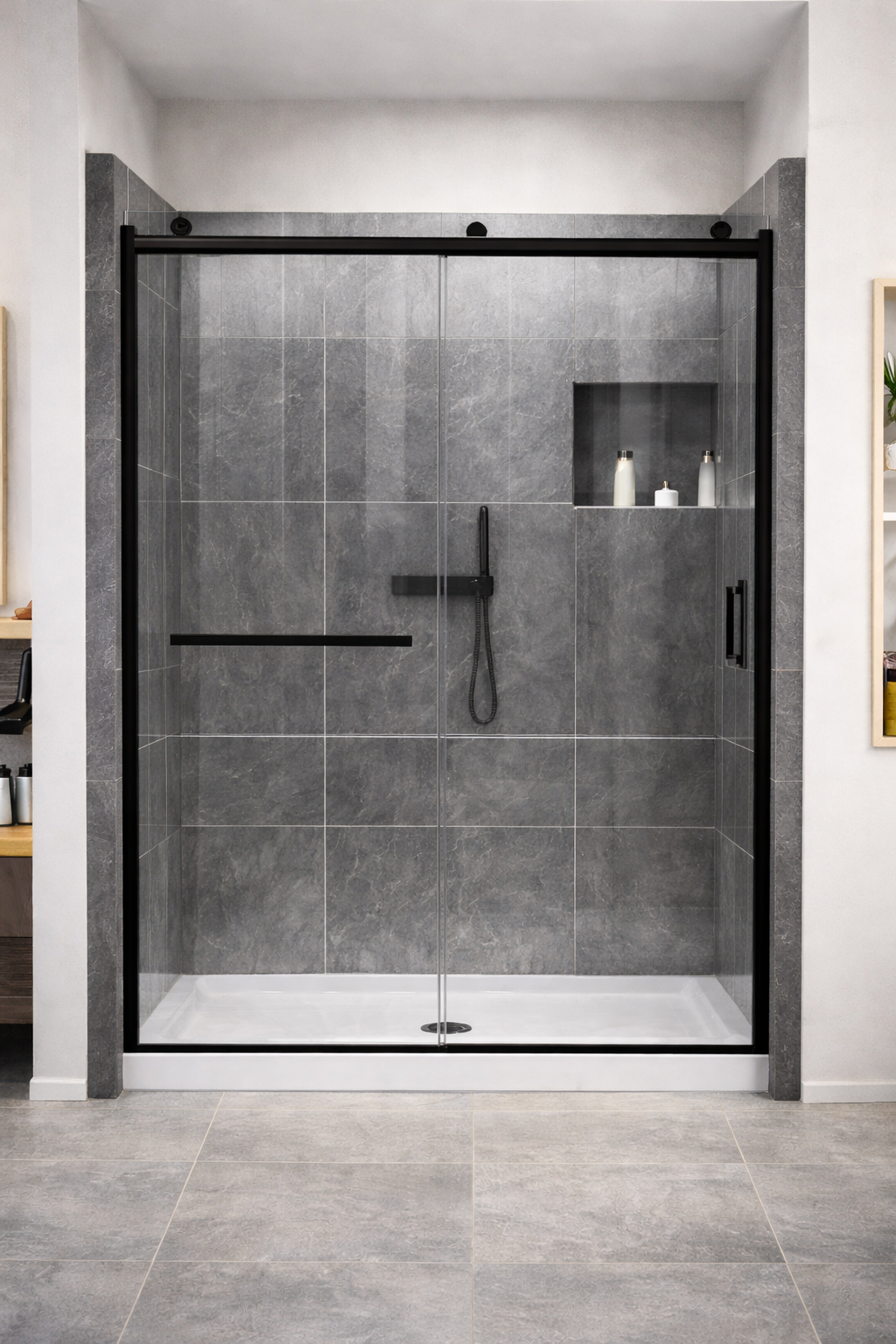 Modern shower installation for condo bathroom upgrades by SENIOR PLUMBERS™ in the Greater Toronto Area