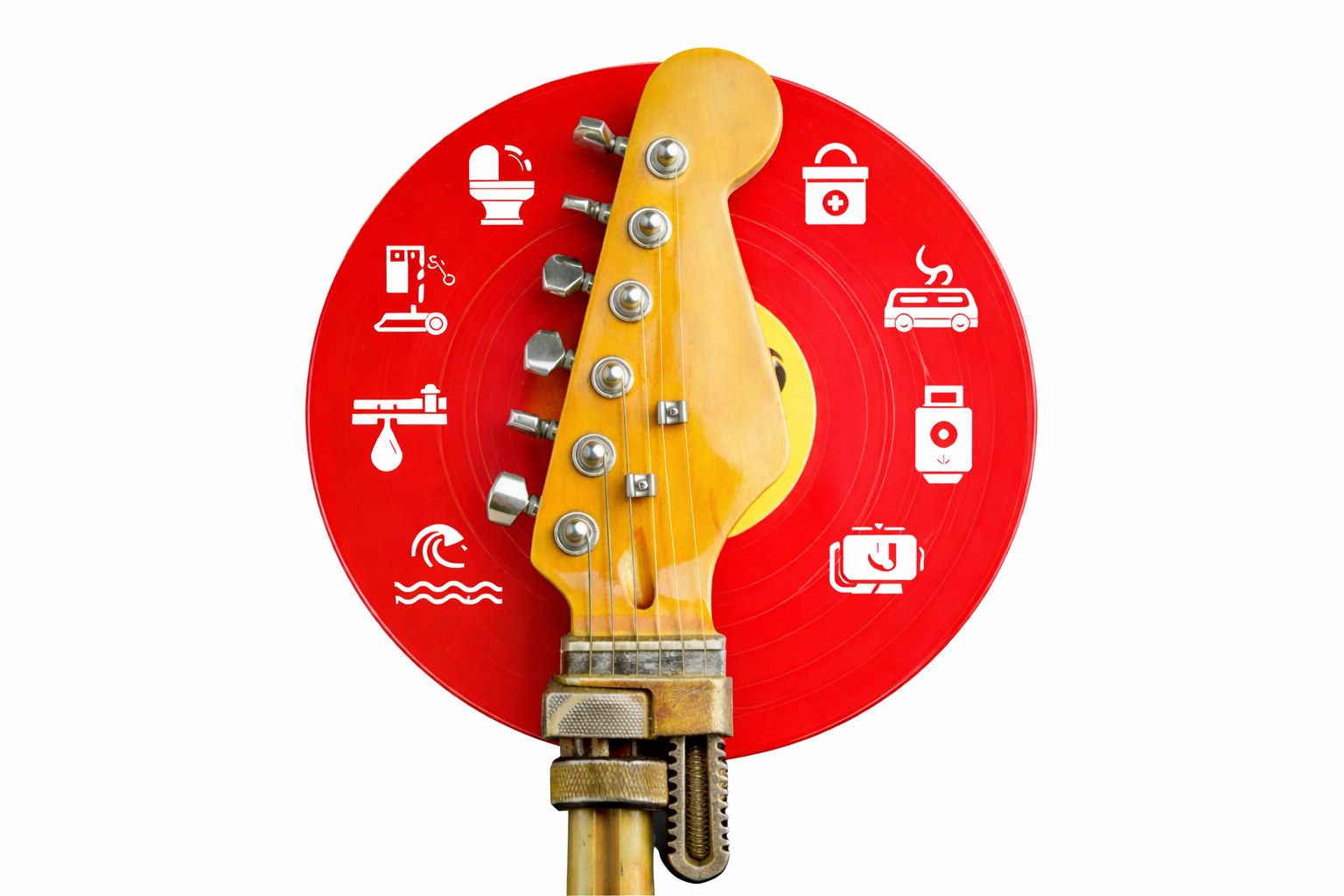 Emergency plumbing services graphic with plumbing repair icons – SENIOR PLUMBERS™