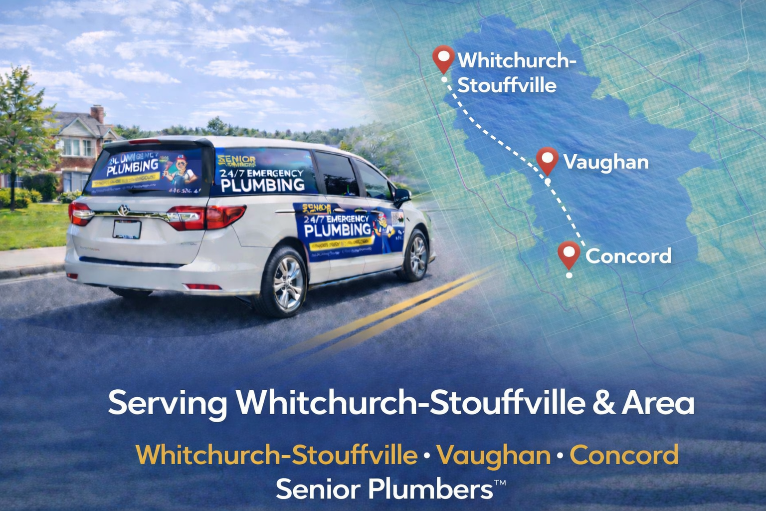 Plumbing service in Whitchurch-Stouffville Ontario by SENIOR PLUMBERS™