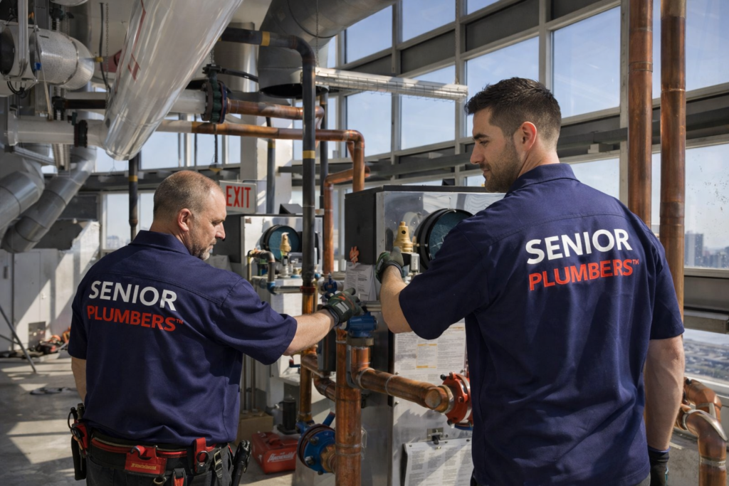 high-rise plumbing services York Region SENIOR PLUMBERS™ technicians