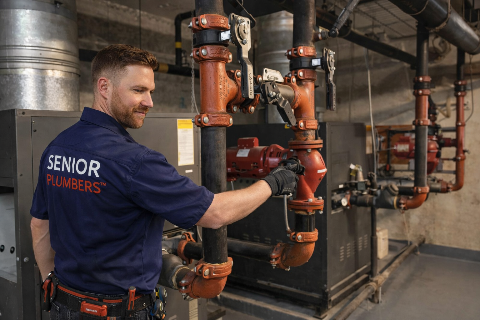 high-rise boiler room plumbing York Region SENIOR PLUMBERS™
