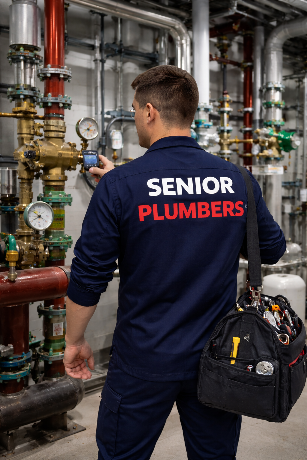 High-rise mechanical room plumbing system inspection in York Region by Senior Plumbers™