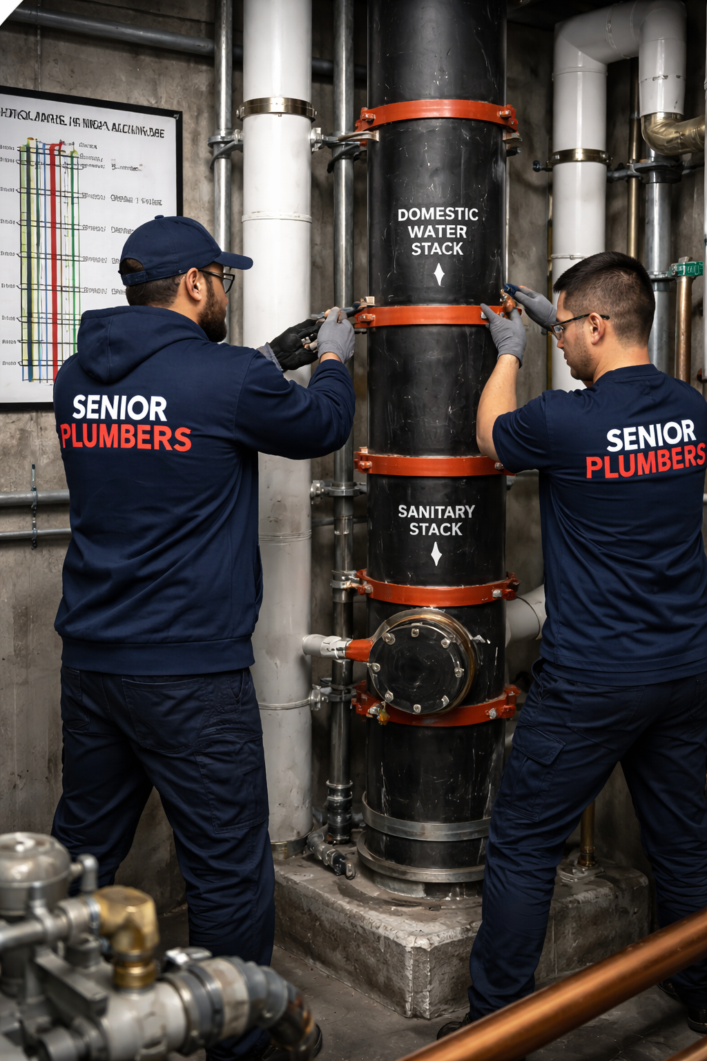 riser and stack plumbing service York Region SENIOR PLUMBERS™